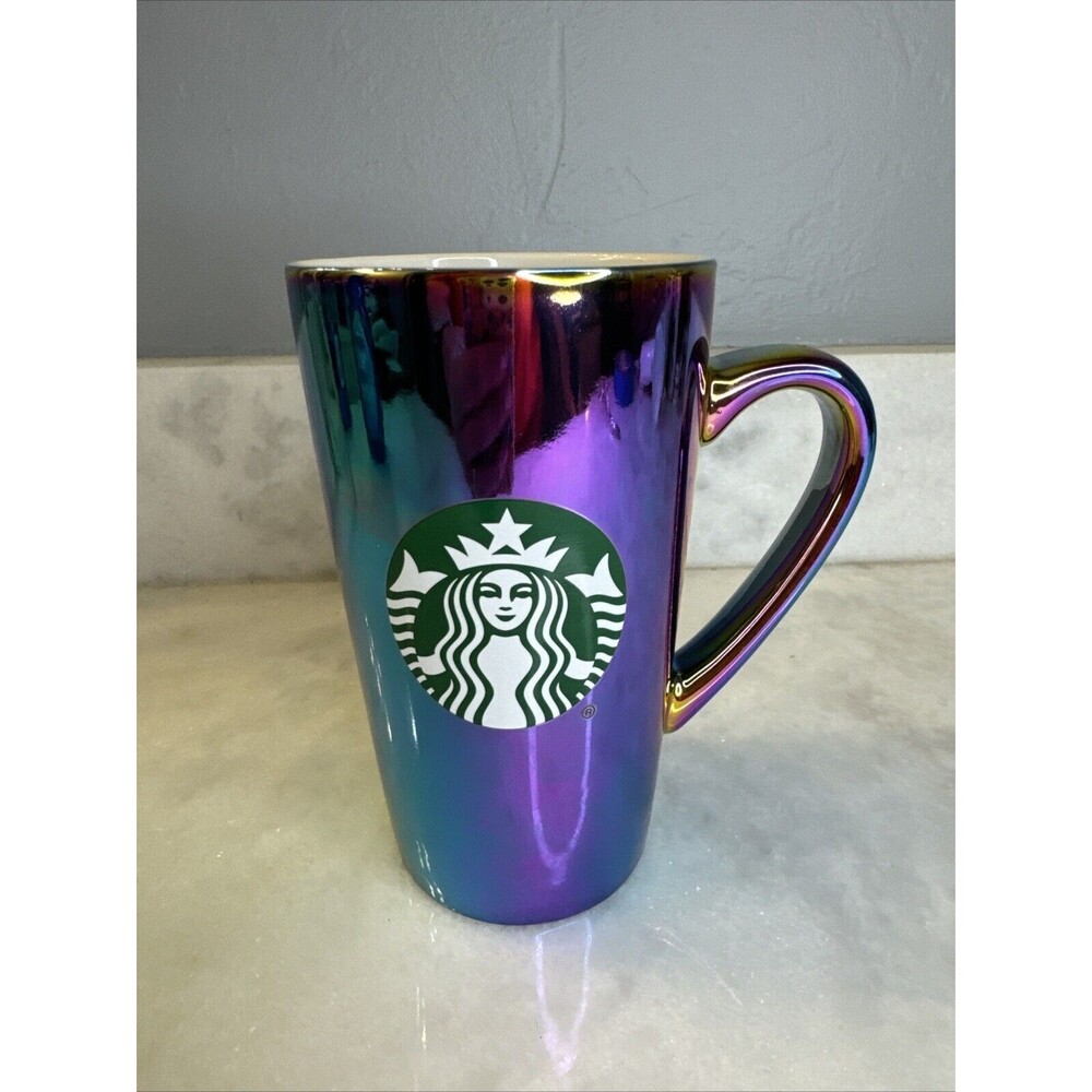 Holographic 2022 STARBUCKS Iridescent HOLIDAY Collectors Coffee Mug Cup 16 OZ
